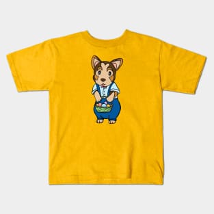 Easter Corgi Kids T-Shirt